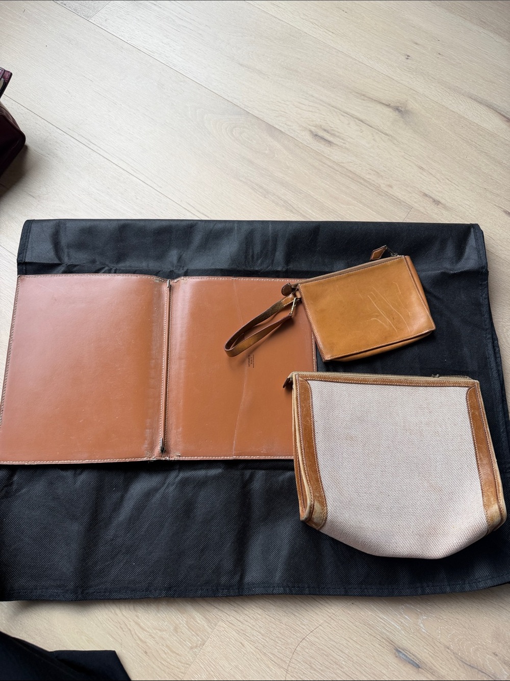 Rare Vintage Hermès Travel & Desk Accessory Set – 3 Pieces